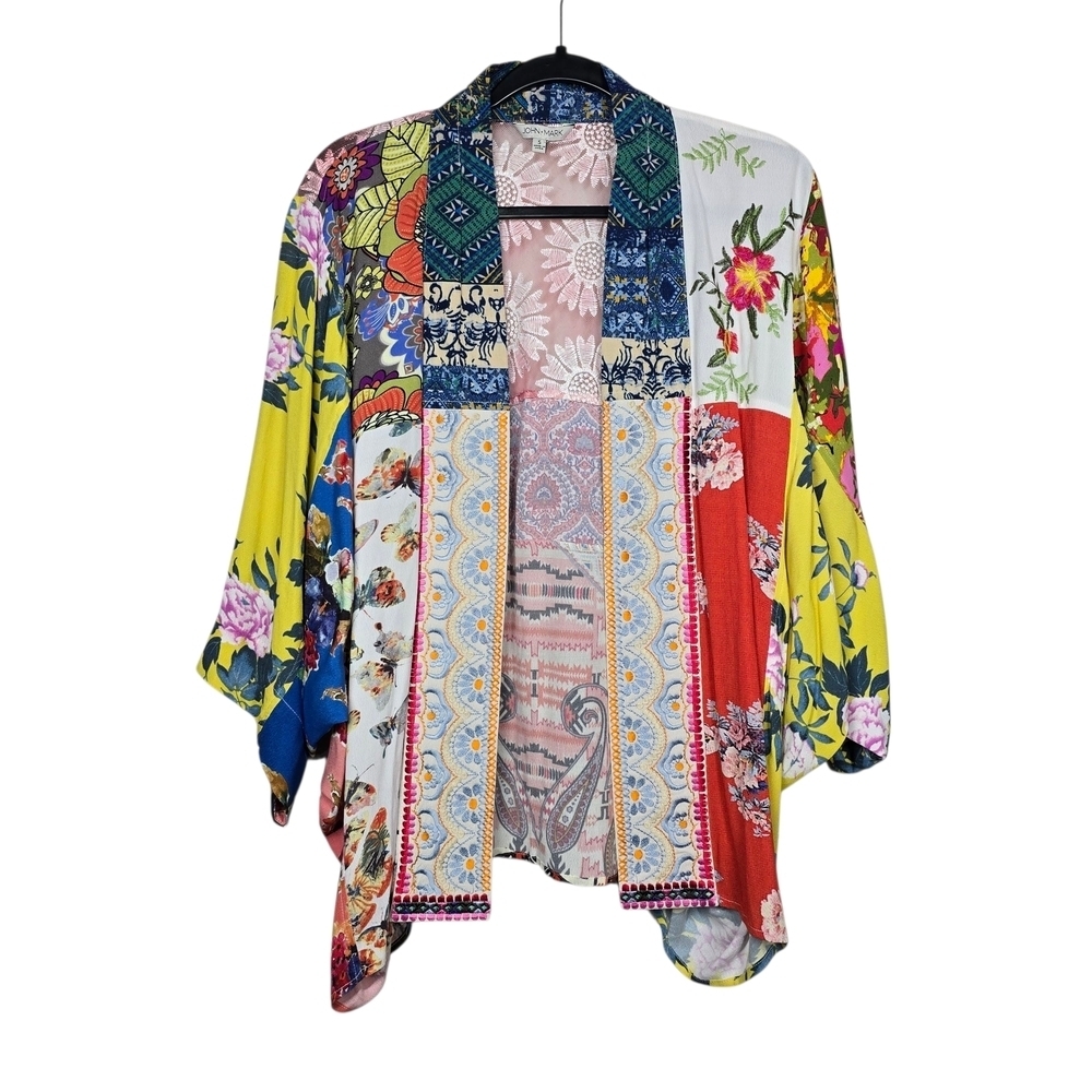 John Mark Multicolor Floral Kimono